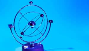 gyroscope desk toy (weak force concept)