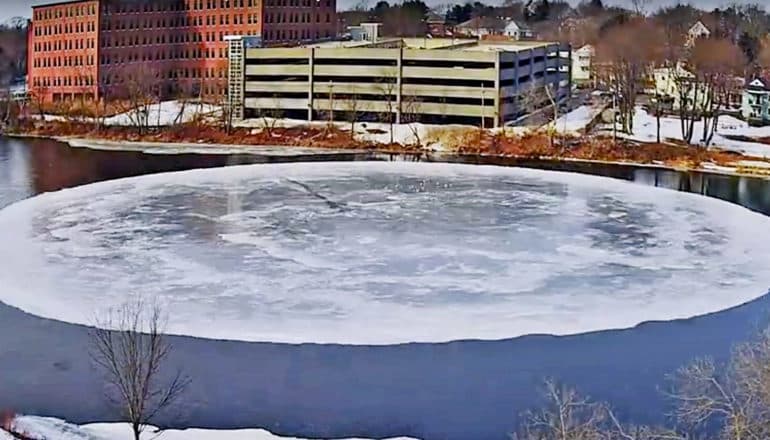 ice disk in Maine