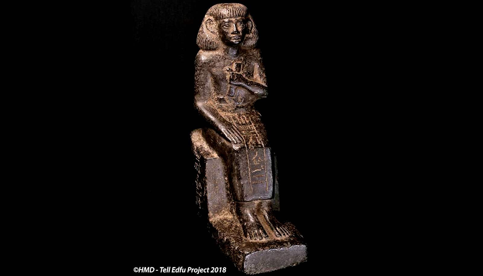 Statuette of the seated scribe of the province of Edfu.