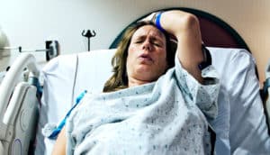 woman in labor