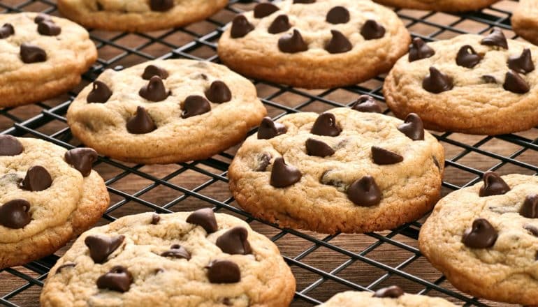 chocolate chip cookies (food smells concept)