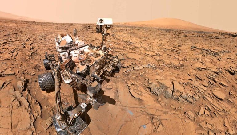NASA's Curiosity rover on Mars