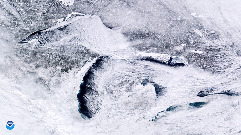 great lakes under polar vortex