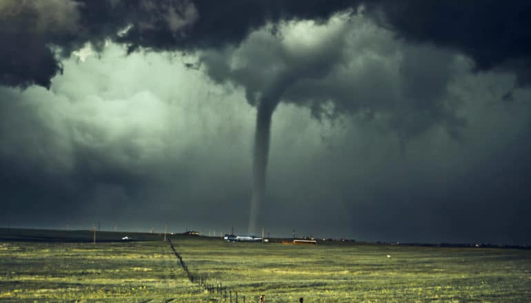 tornado and green field - tornado deaths