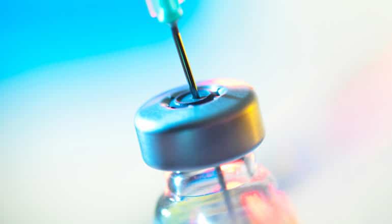 vial and syringe for vaccine