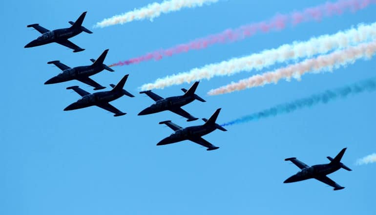 air show planes