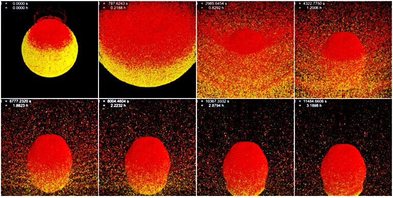 asteroid impact and fragmentation