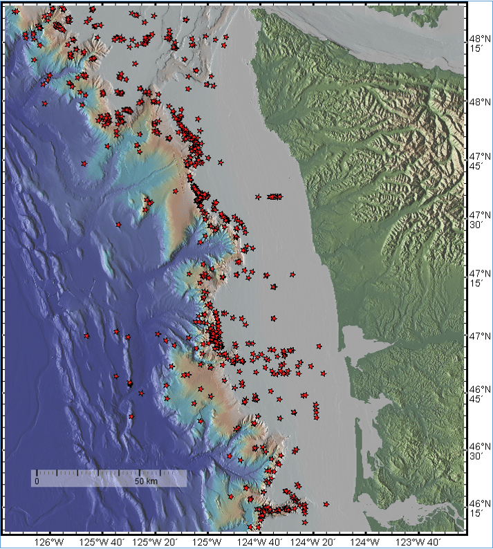 plume locations off washington coast