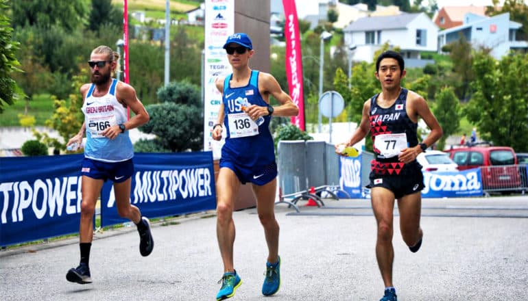 Elite marathoner and PhD student in kinesiology Geoff Burns