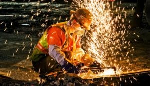 welder sparks