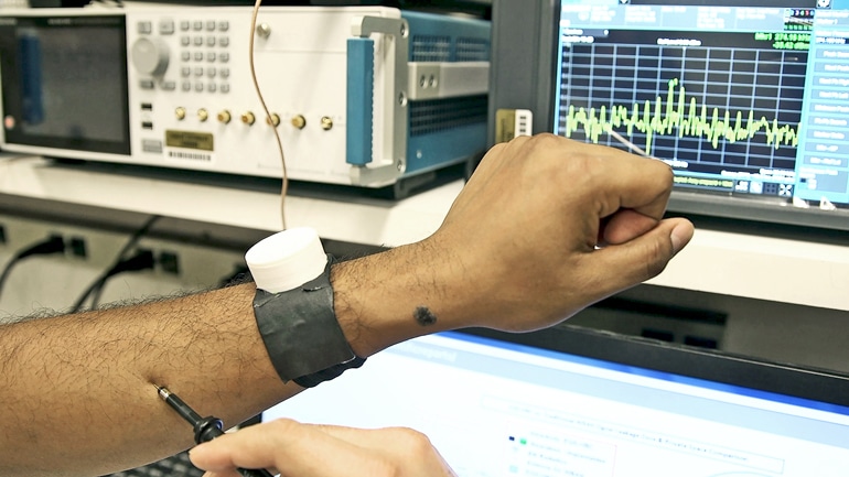 wrist device for pacemaker security