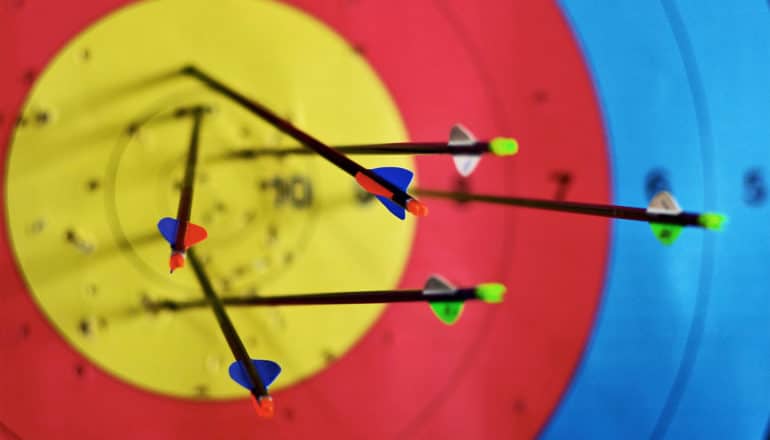 arrows in target