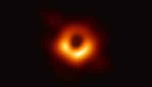 The first direct visual evidence of the supermassive black hole in the center of Messier 87 and its shadow.