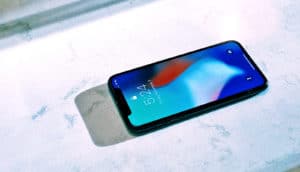 iphone on marble (rare-earth metals concept)