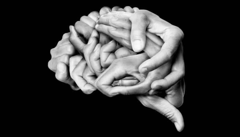 how we understand metaphors - brain made of hands concept