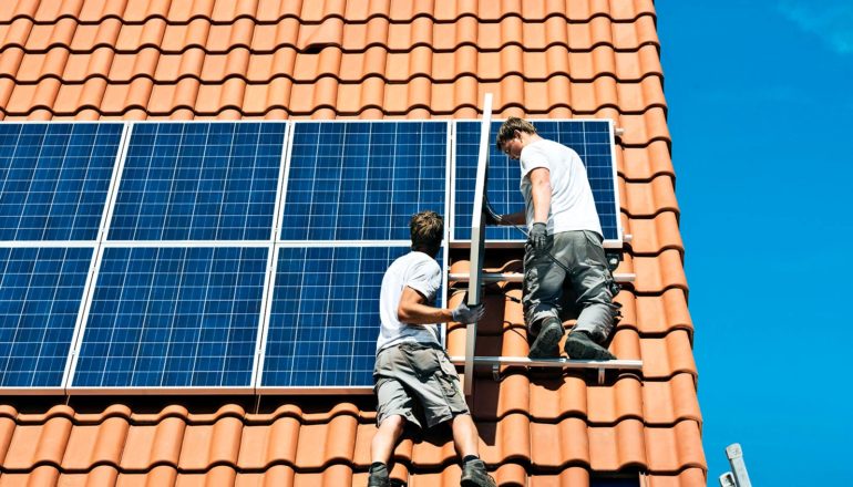 solar panel installation