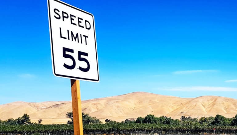 speed limit sign