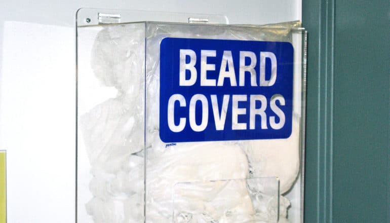 beard covers in a box