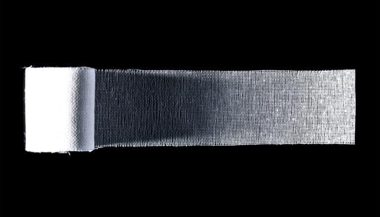 gauze on black (wound dressing concept)