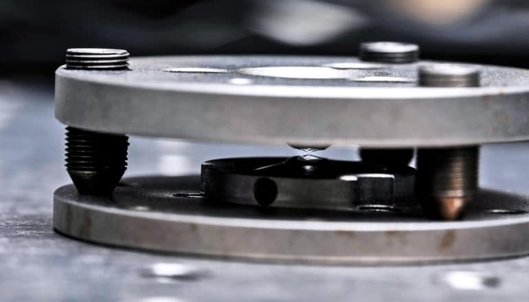nanodiamonds in a metal press
