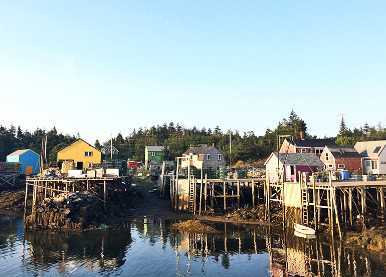 The fishing harbor at Matinicus Isle, Maine