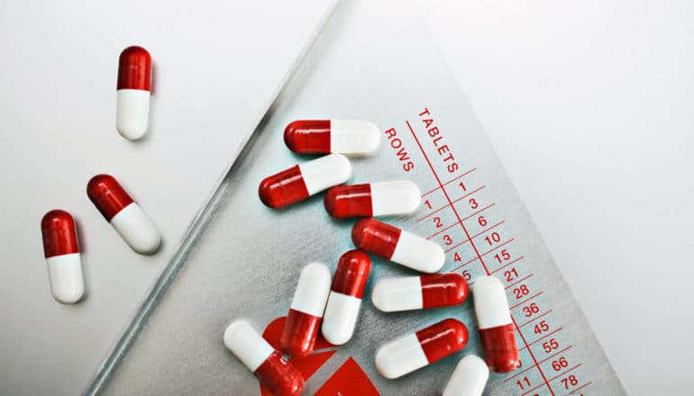 red and white capsules - late-stage prostate cancer