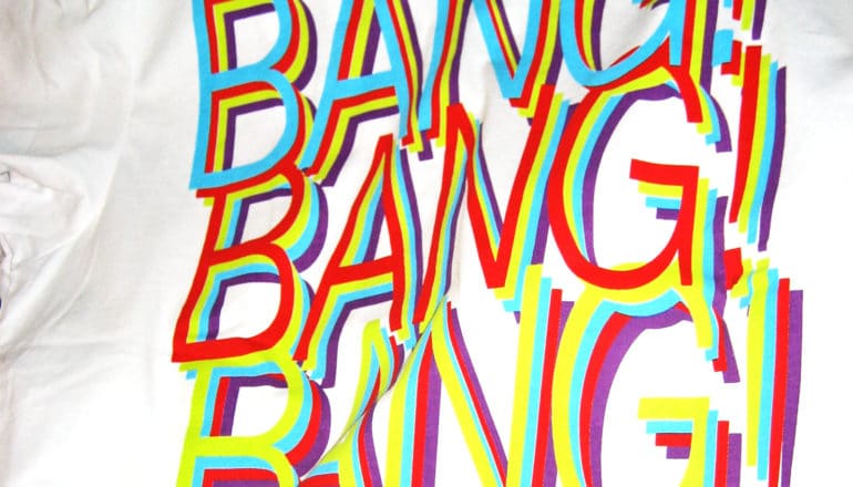 psychosis concept - text says bang! bang! bang!