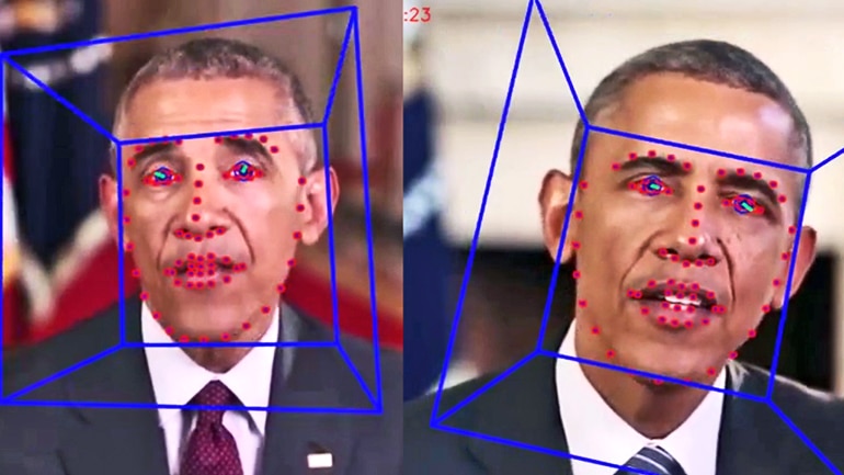 Real vs. deepfake video