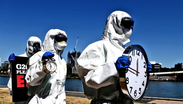 ebola activists at G20