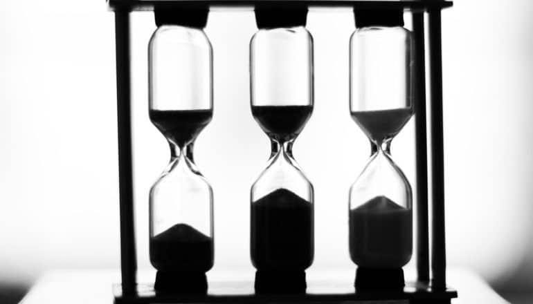 three hourglasses - healthspan concept