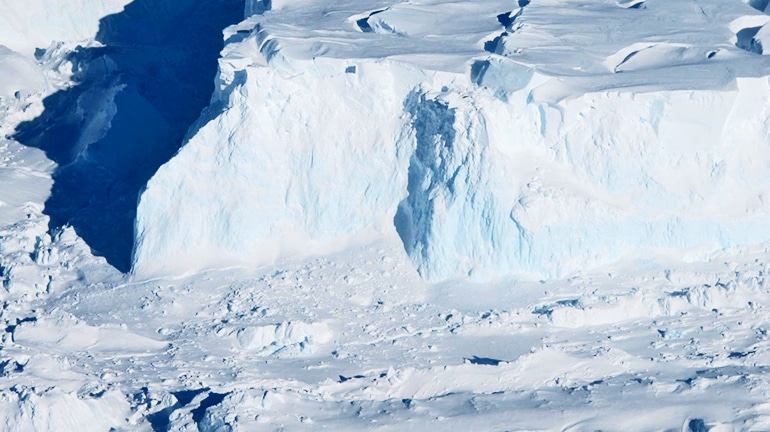 Thwaites Glacier's outer edge.