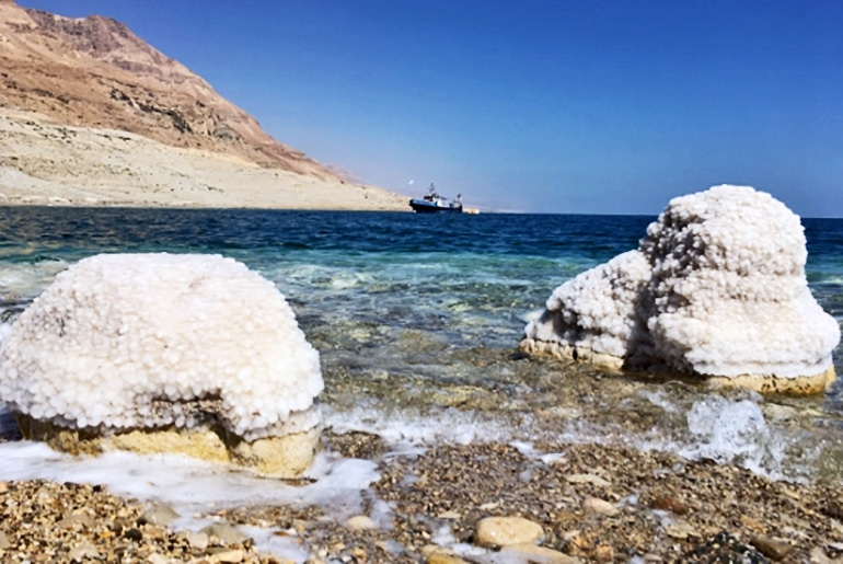 Dead Sea snow salt