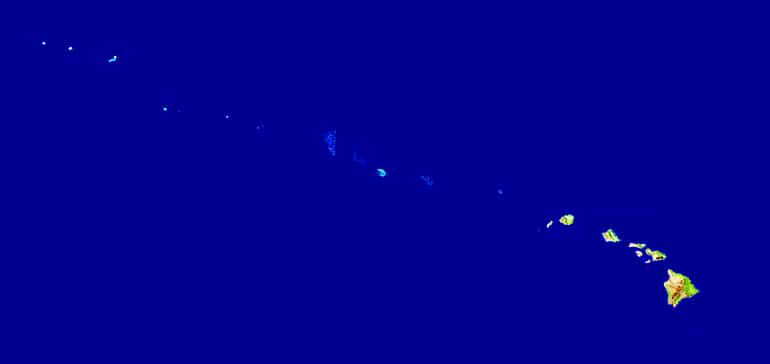 Satellite composition of the Hawaiian islands
