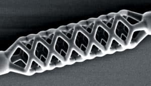 The image shows a stent researchers created with their new technique.