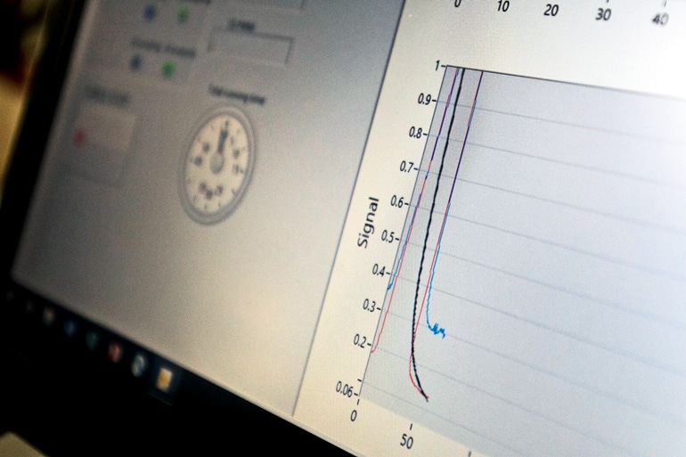 the results of a portable breath monitor