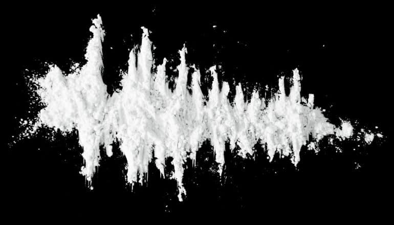 line of cocaine looks like decreasing graph