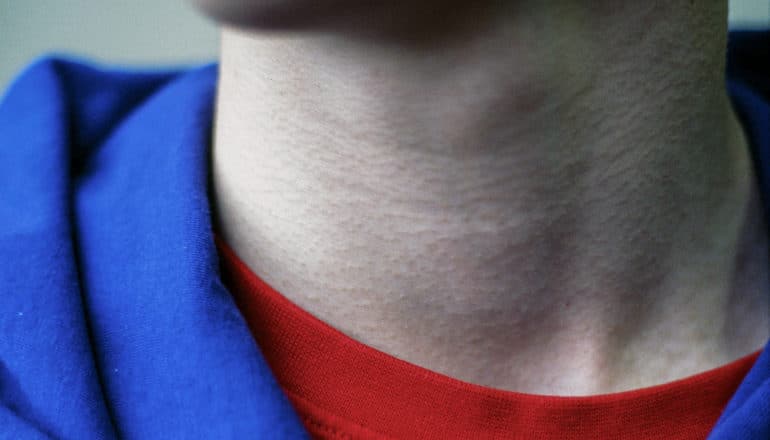 person's neck