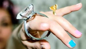 giant fake diamond ring