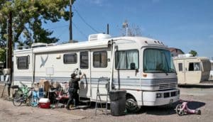 cop knocks on RV door