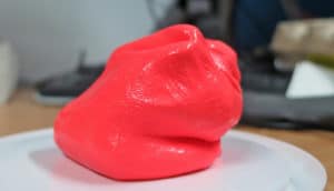 blob of red silly putty