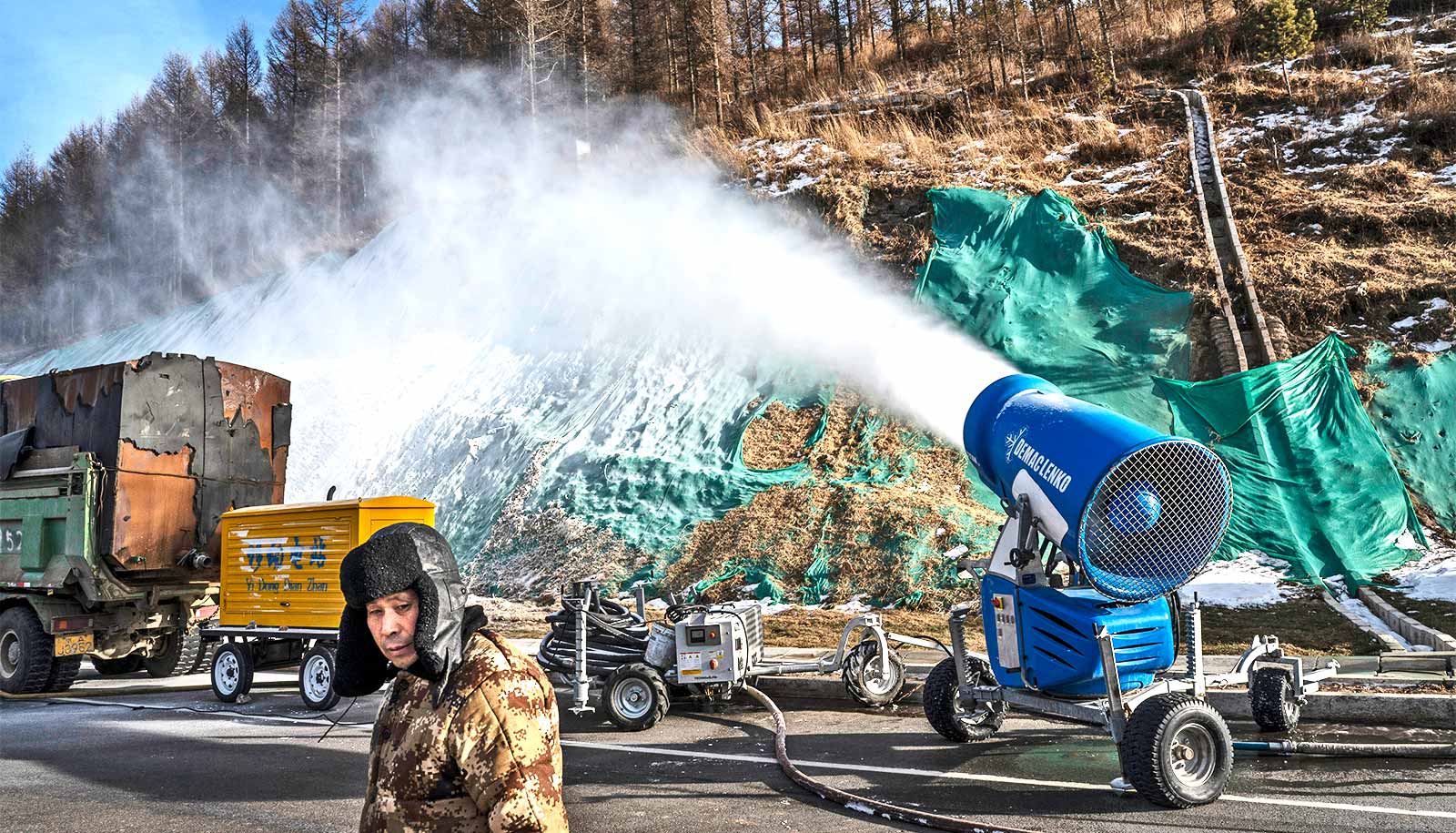 Almost all of the snow at the Beijing Winter Olympics will be fake