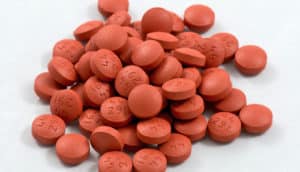 pile of ibuprofen tablets