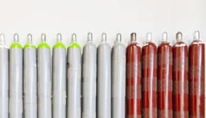 row of nitrogen canisters