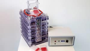 lab equipment on table