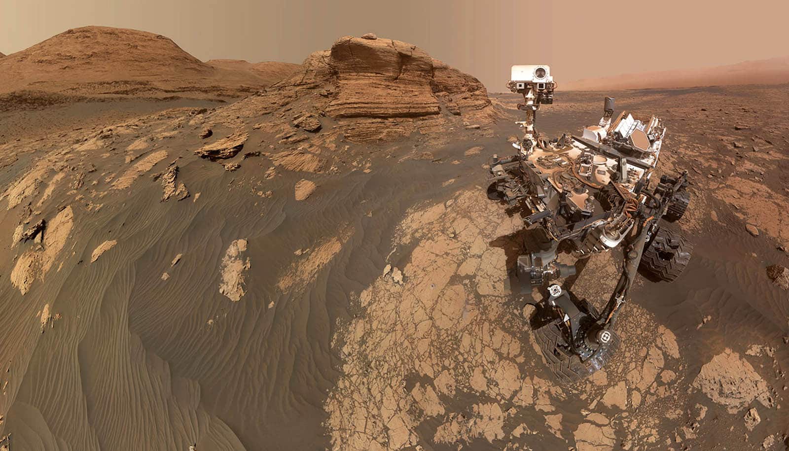 Neugier Rover auf dem Mars