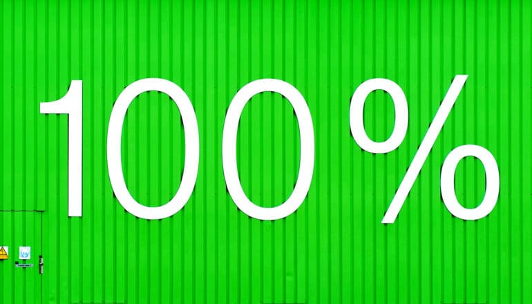 A green wall has 