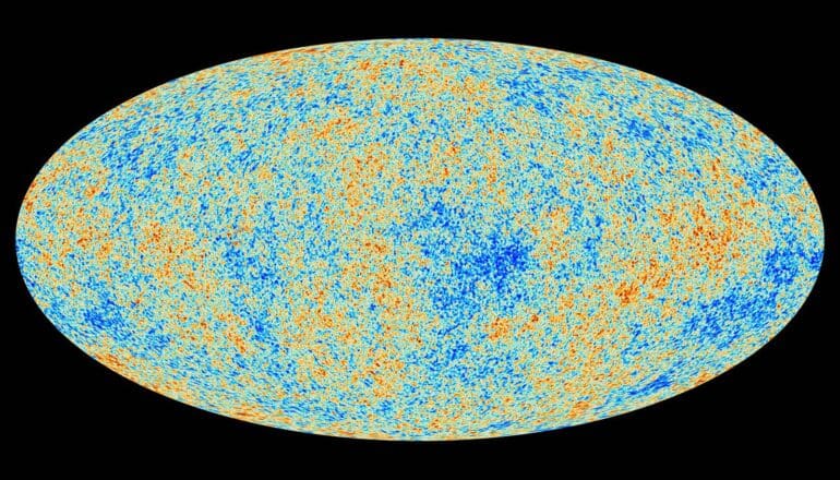 cosmic microwave background illustration
