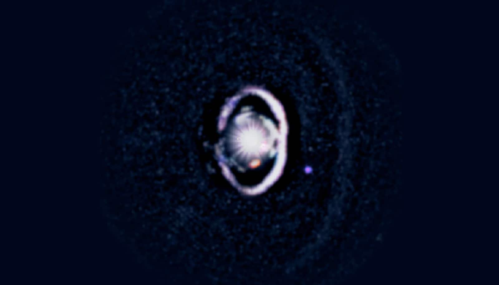 Image of a baby planet forming outside our solar system